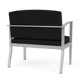thumbnail image 3 of Amherst Steel Reception Waiting Bariatric Chair / Silver Steel / Black, 3 of 3