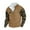 Khaki, variant on Nfhtoj Men's Western Sweatshirts Aztec Cowboy Vintage Graphic Sweatshirts Casual Long Sleeve 1/4 Zip Up Pullover Sweater Western Country Hoodies