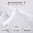 thumbnail image 5 of California Design Den Standard Pillow Cases - 400 Thread Count, 100% Cotton Sateen, Set of 2 Pillow Covers, Breathable, Soft, Designed for for Queen and Standard Pillows - Bright White, 5 of 9
