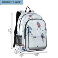 thumbnail image 2 of FORMRS Unisex School Backpack 17" Student Travel Bag with Laptop Compartment, Hockey Action Zone, 2 of 7