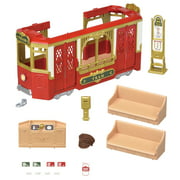 Calico Critters Town Series Ride Along Tram, Toy Vehicle for Dolls