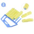 thumbnail image 5 of Uxcell Window Blind Hand-held 7 Finger Cleaning Tool with Blue Handle, 2 Count, 5 of 5
