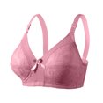 thumbnail image 2 of Qulqfy No Underwire Ladies Bras Pink Lightly Lined Lifting Lace Adjustable Straps Bras T Shirt Bras for Women 34, 2 of 3