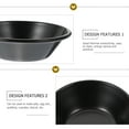 thumbnail image 5 of HERFIER Set of 4 Mini Non-Stick Pie Pans for Baking, Small Bread and Dessert Molds, Black, 3.14 x 3.14 x 0.94 inches, 5 of 8