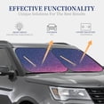 thumbnail image 4 of Sikiie Violet Glitter Print Foldable Car Windshield Sun Visor, Car Window Sunshade Suitable for Sedan, SUV and Truck Car Accessories-Small, 4 of 6