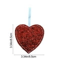 thumbnail image 6 of Upgraded Heart Hanging Ornament Valentine Sequin Heart Ornament Red Valentine's Day Decorations, 6 of 6