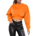 thumbnail image 3 of Vedolay Womens Zipper Hoodie Coat 2023 Long Sleeve Crewneck Pullover Camo Print Sweatshirt Jumper Top Orange,XL, 3 of 5