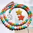 thumbnail image 4 of PENGXIANG Spring Wood Bead Garland with Tassels and Bunny Tag  Holiday Country Rustic Prayer Boho Beads Rae Dunn Shelf Decor, 4 of 9