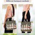 thumbnail image 4 of FORMRS Womens Corduroy Tote Bag Crossbody Shoulder Handbag with Pocket, Cute Snowmen, 4 of 7