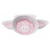 M.V. Trading MV0314A1/PK Japanese Deep Soup Dish with Bunny Design, 7¾ x 7-Inch, Pink