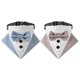 thumbnail image 1 of Formal Dog Tuxedo Wedding Dog Bandana Collar Dog Collar with Bow Tie Adjustable Dog Bowtie for Small Medium Large Pet, 1 of 5
