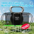 thumbnail image 3 of WOWLAND Trampoline 14FT for Kids and Adults with Lights, 1400LBS Heavy Duty Trampoline Outdoor with Enclosure Net and Basketball Hoop, Recreational Backyard Trampoline, Easy Assembly, Birthday Gift, 3 of 9