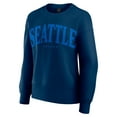 thumbnail image 2 of Women's Fanatics  Navy Seattle Kraken Elements Flow Pullover Sweatshirt, 2 of 3