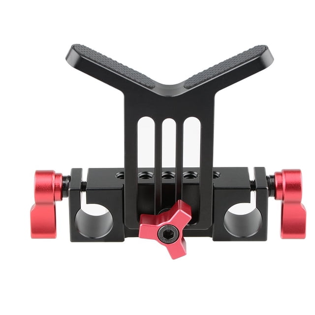 Soporte de lente CAMVATE, soporte de varilla, 15 mm, para plataforma DSLR