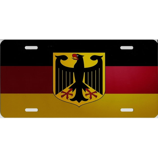 Germany Flag Photo License Plate
