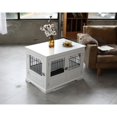 Zoovilla Fairview Triple Door Crate Dog Kennel Dog Crate Furniture Large White