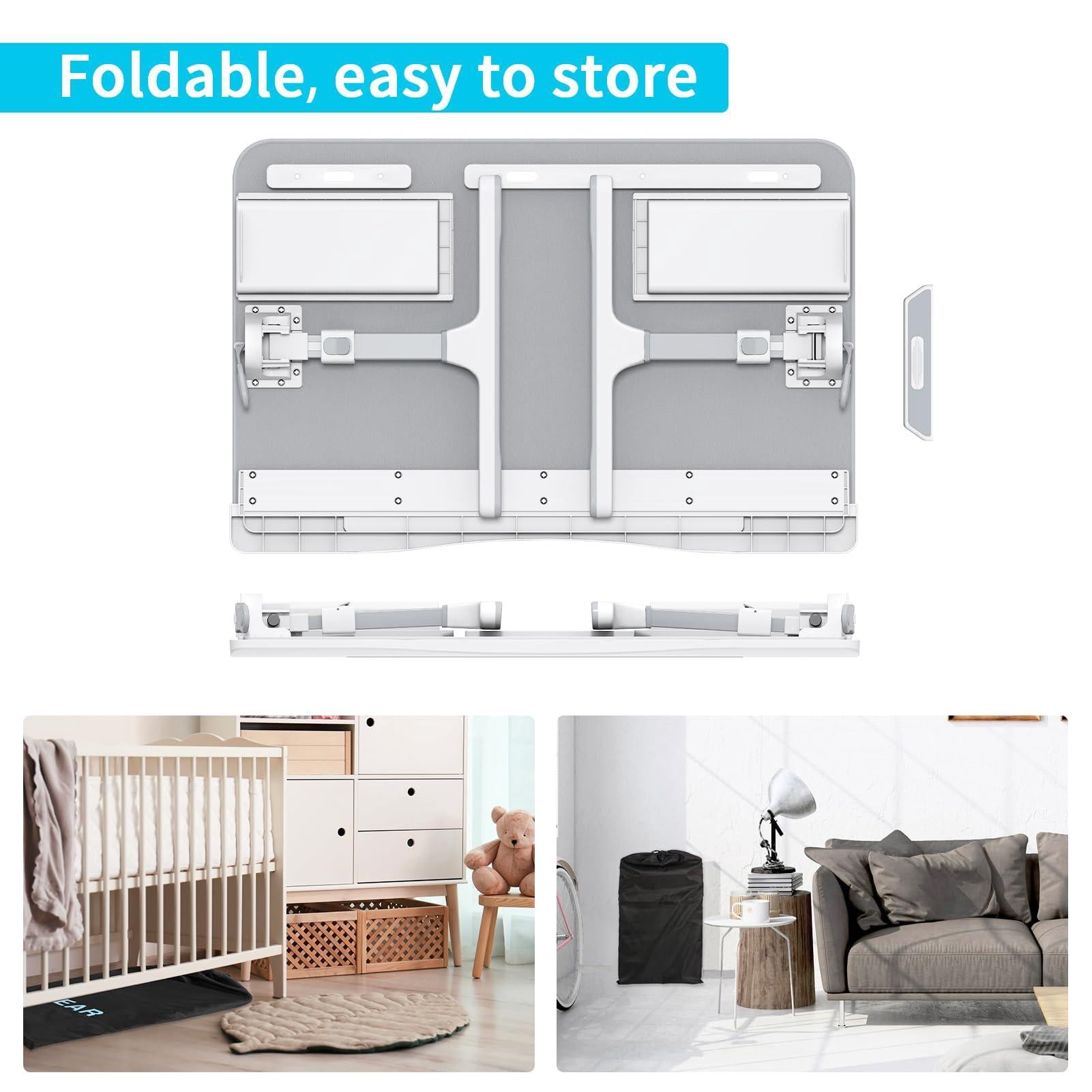 Foldable Laptop Bed Tray Desk With Extral Drawstring Bag  Adjustable Table Heights And Angles Lap For Eating Working Writing Gaming Drawing 2 Drawers(grey)