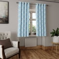 thumbnail image 2 of Ambesonne Grommet Curtain, , 50"x72", Sea Blue and Fern Green, 2 of 5