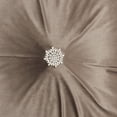 thumbnail image 4 of Light Brown Center Beaded Tuft Throw Pillow, 4 of 5