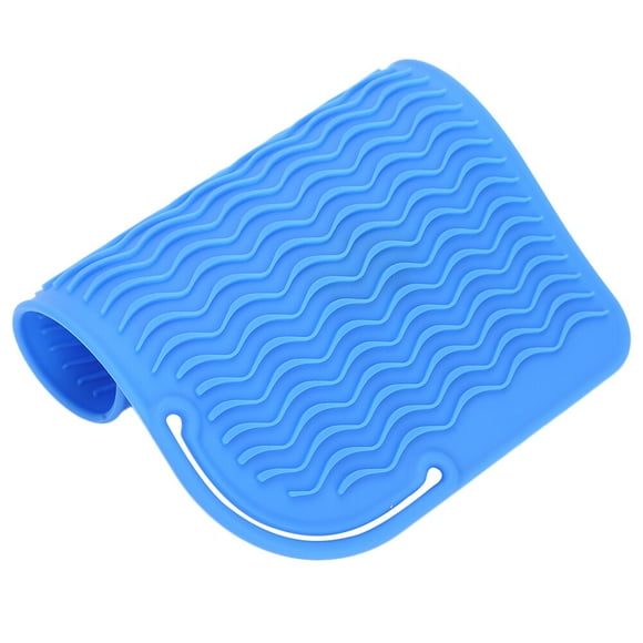Almohadilla para alisar el cabello, almohadilla de silicona para alisar el cabello, alfombrilla antideslizante, cubierta resistente al calor, diseño exquisito