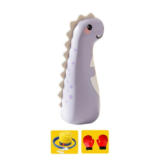 Punching Bag Fitness Set, 120cm Inflatable with Gloves, Indoor Cardio Exercise & Activity Toy