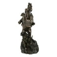 thumbnail image 4 of Rustic Western Desert Rodeo Cowboy On Rearing Horse With Lasso Ropes Figurine, 4 of 9