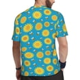 thumbnail image 2 of Wukai Bee Sunflower Print Men's Short-Sleeved Mesh T-Shirt,Quick-Dry Short Sleeve Workout T-Shirt-3X-Large, 2 of 8