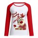 thumbnail image 3 of Pntutb Mujeres Casual Navidad Impresión Raglan Manga Larga Camisas Blusa tops Pntutb Pntutb-5053, 3 of 4