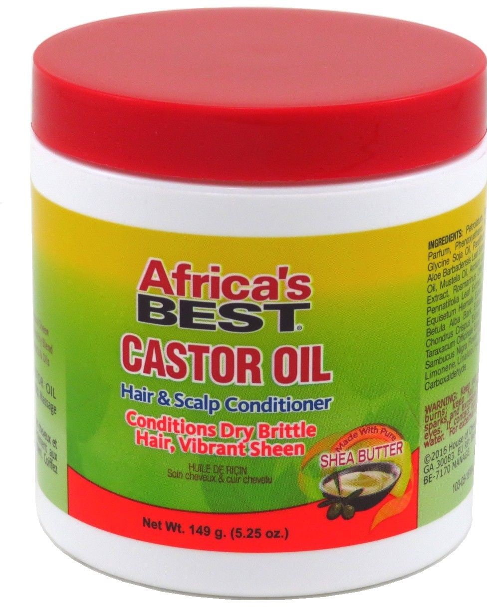 HC Industries Africas Best  Castor Oil Hair & Scalp Conditioner, 5.25 oz