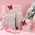 thumbnail image 7 of Christmas Wrapping Paper Roll - Pink Nutcracker Candy Cane Christmas Tree Gift Wrapping Paper for Xmas,Birthday,Seasonal Winter Holiday Party - 3 Mini Roll -17in x 120in Per Roll(42.3 sqft), 7 of 7