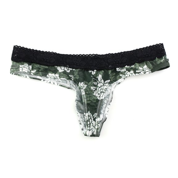 Valentine's Day Gifts for Him Meitianfacai Mens Underwear Men's Underwear Thong Pants Printed Transparent Lace Breathable Underpants