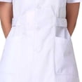thumbnail image 4 of Xfvqtps Womens Scrubs Tops with Pockets Short Sleeve Collared Button Down Nursing Uniform Tunic Work Tops, 4 of 5