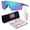 Steel Frame | Prizm Sapphire Lens, variant on OO9454 Evzero Blades Shield Shaped Non-Polarized Sunglasses for Men & Women - Includes Official Eyewear Kit - Polished Black Frame with Prizm Road Lens