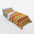 thumbnail image 2 of Ambesonne Orange Bedding Set 3 Pcs, Wavy Geometrical Vintage, Twin, Orange Yellow Cream, 2 of 2