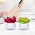 thumbnail image 3 of 2026 Cotton Swabs Lotus Shaped Cotton Swabs Box 1 Piece Cotton Swab Holder To Decorate The Basic Room N02690, 3 of 4