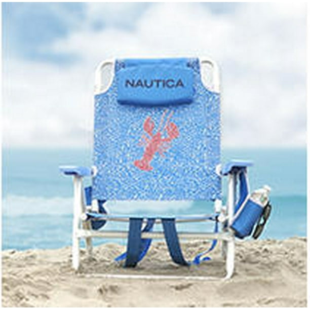 2 Pack Nautica Beach Chair Lobster Tile Walmart Com
