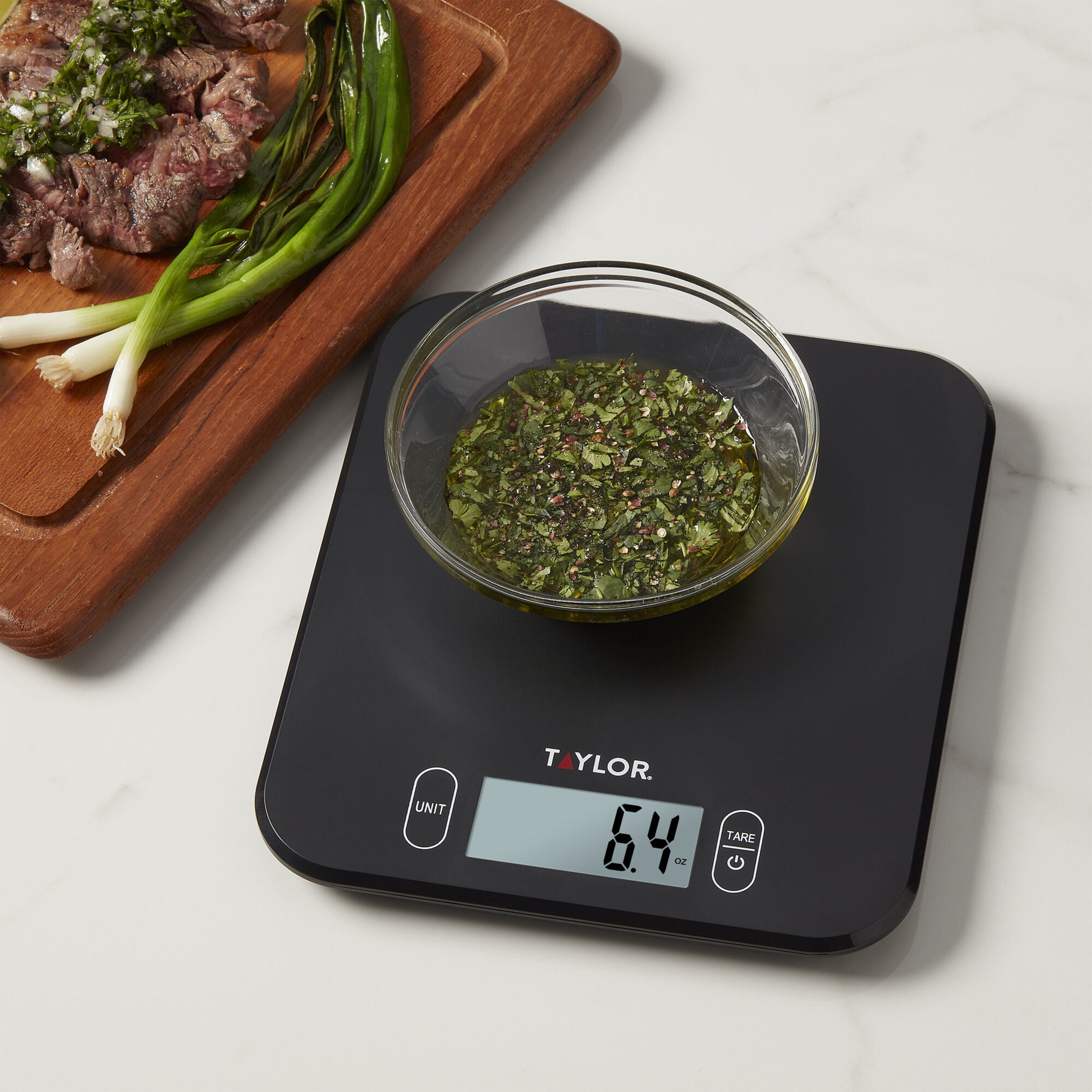 Taylor 11lb Digital Kitchen Scale and Food Scale with Removable Stainless  Steel Tray Cooking, Baking, Meal Prepping White