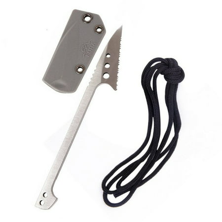 Weefy Fish Harpoon Knife (With sheath rope) Field Multifunction EDC Survival (Best Size Survival Knife)