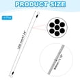 thumbnail image 2 of 5/32" Dia Vinyl Coated Stainless Steel Cable with Loops, 4 Pcs 4 ft (47")  Lanyard Lock for Outdoor Stage Lock, Clear, 2 of 6