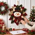 thumbnail image 6 of Lazduis Christmas Fabric Wreath Kit Fabric Patchwork Door Hanging Kit Layered Holiday Home Decoration, 6 of 6