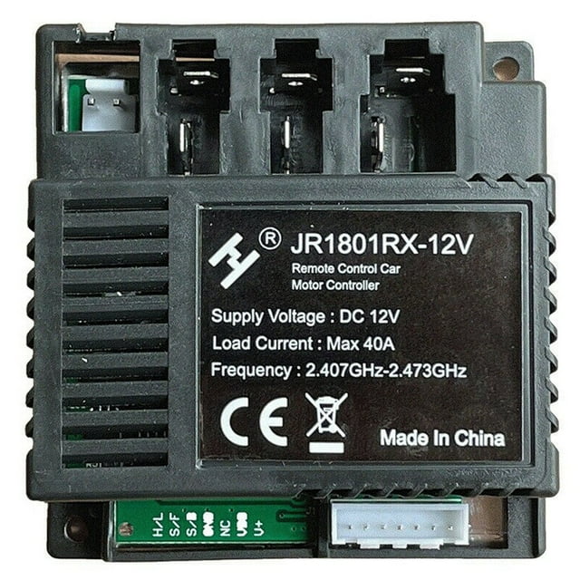 BTOER Récepteur 7 Broches JR1801RX-12V Télécommande JR pour Voiture Électrique pour Enfants Voiture Télécommandée 2.4G Voiture à Bluetooth Remplace Pièce