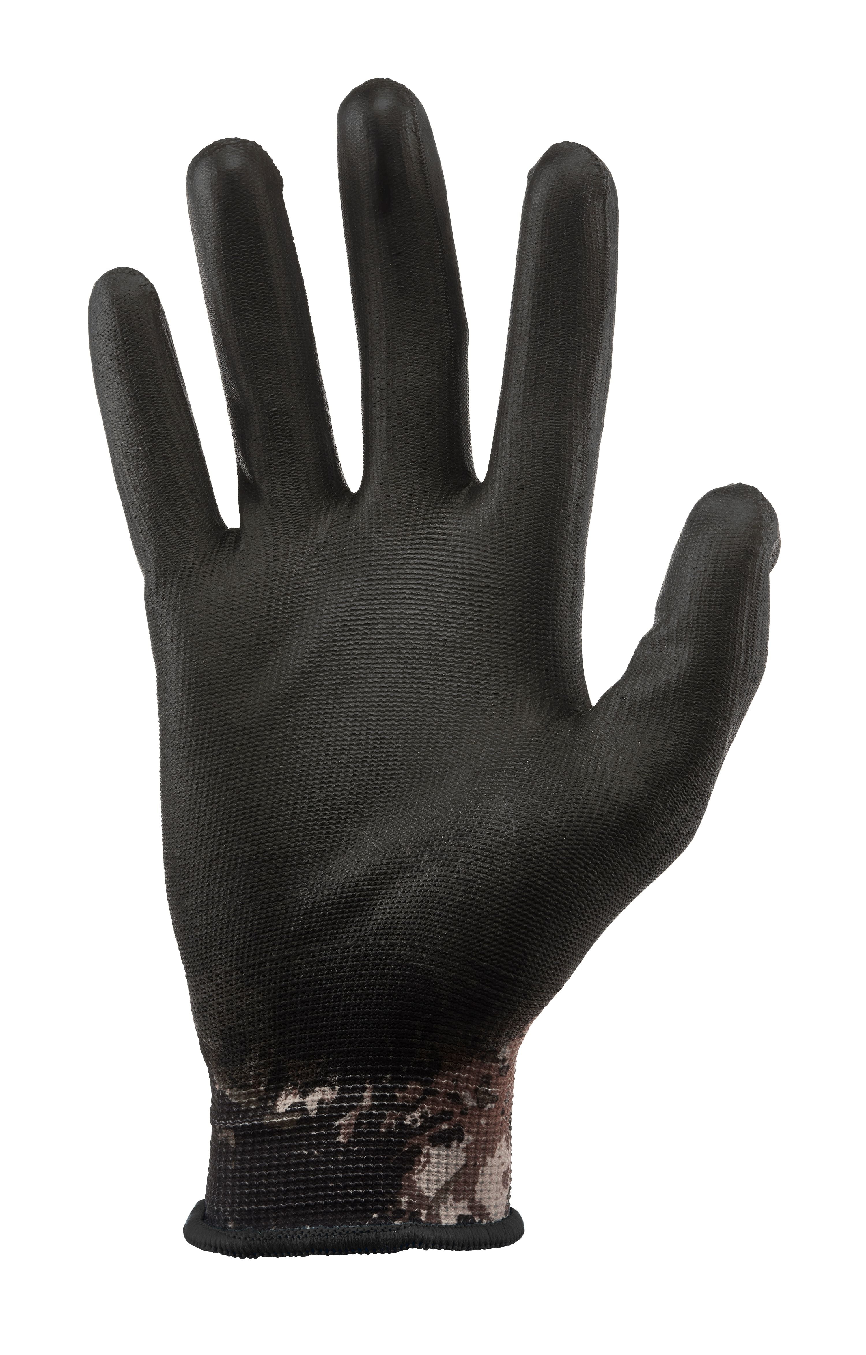 Gorilla Grip Veil Tac Black No Slip Fishing Gloves, 25067-26 