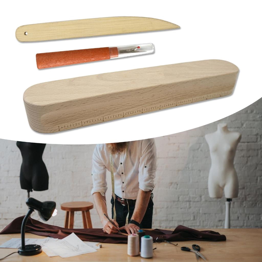 Multifunctional Tailors Clappers Set Seam Rippers Tailors Bone Pen Pressing Tool Sewing Tool for Ironing Quilting