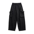 thumbnail image 3 of toraway Men's Casual Pants Stretch Waist Mens Casual Cargo Pants Relaxed Fit Lightweight Stretch Elastic Waist Drawstring Joggers Pants with Multi Pockets L, 3 of 4