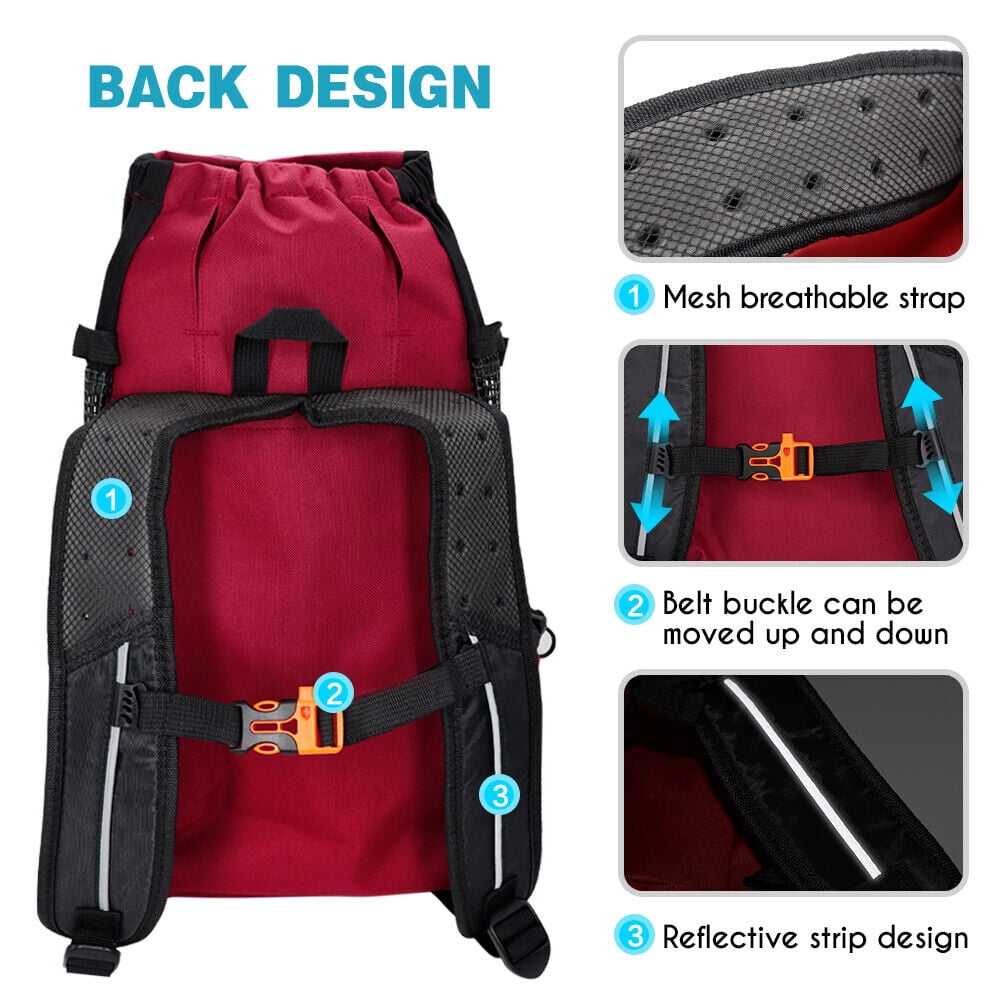 Pet Carrier Backpack Large Dog Bag Travel Sport for Hiking Bike Crate M L XL