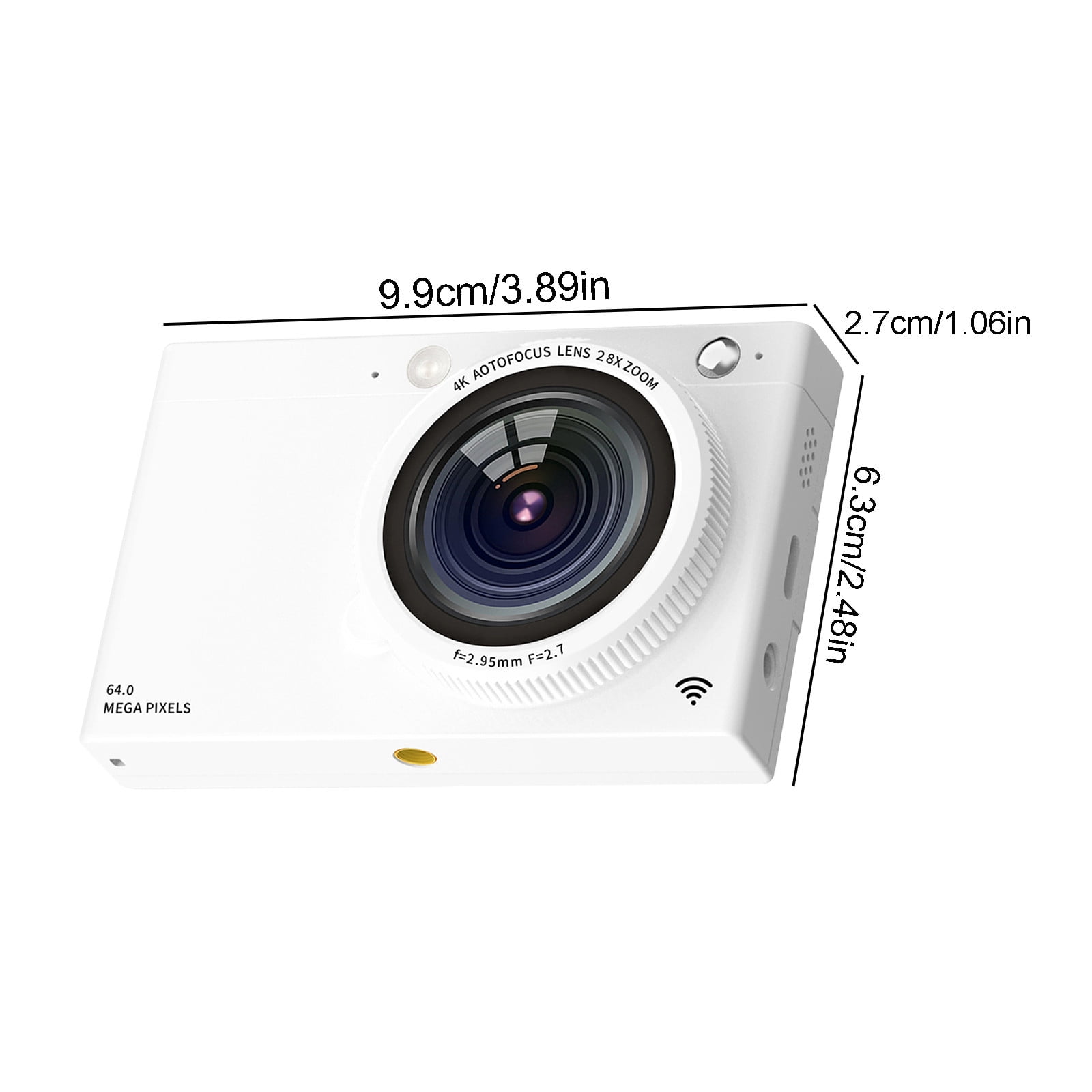 Bwiyojiz 64MP FHD Digital Camera with WiFi.83in Screen Take Photos and Videos Travel Camcorder 28X Digital Supports Transferring Photos To Mobile Phone, Gifts for Women