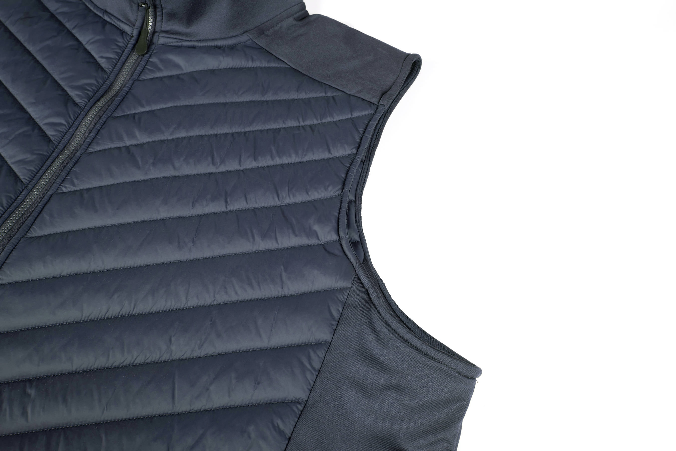 Krumba Mens Sleeveless Lightweight Vest: Zip Up Quilted Pockets Packable Jacket - Casual for Outdoor Running Hiking Travel Navy Size 2XL