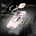 thumbnail image 6 of Asuwish Compatible with iPhone 16 6.1 inch Phone Case Slide Camera Cover Tempered Glass Screen Protector Stand Ring Holder Rugged Slim Cell for i Phone16 i16 16Case Women Men Pink, 6 of 10