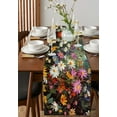 thumbnail image 2 of Spring Floral Table Runner Colorful Daisy Summer Botanical Butterfly Tablerunners 13 x 70 Inch, Table Decorations Tabletop Scarf for Summer Gathering Holiday Farmhouse Kitchen Dining Decor, 2 of 6