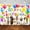 Dog, variant on Dog Birthday Backdrop,Puppy Paw Pet Happy Birthday Background,Balloon Photography Cute Lovely Aniaml Backdrop Kid Party Banner Picture Photo Shoot Supplies Polyester Fabric